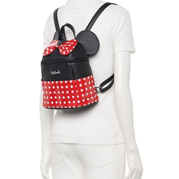NWT Dani Disney's Minnie Mouse Red/White Polka Dot Mini Backpack - Picture 2 of 8